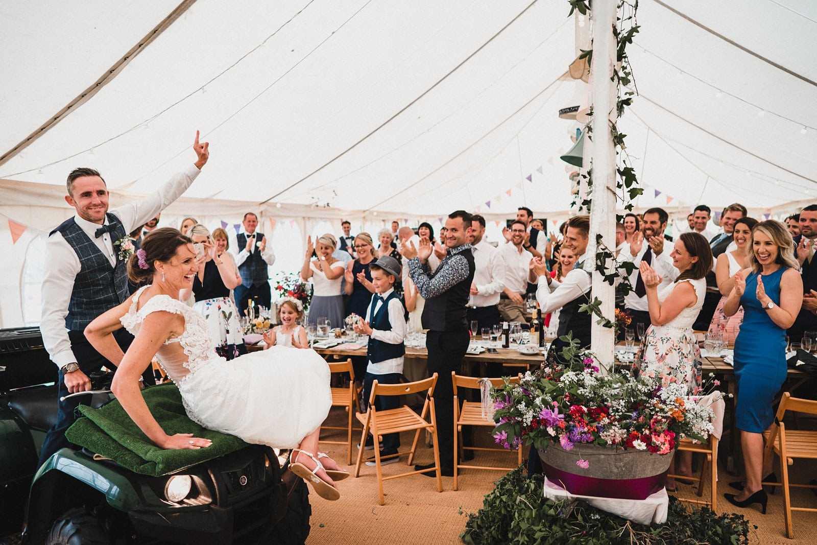 devon DIY farm wedding